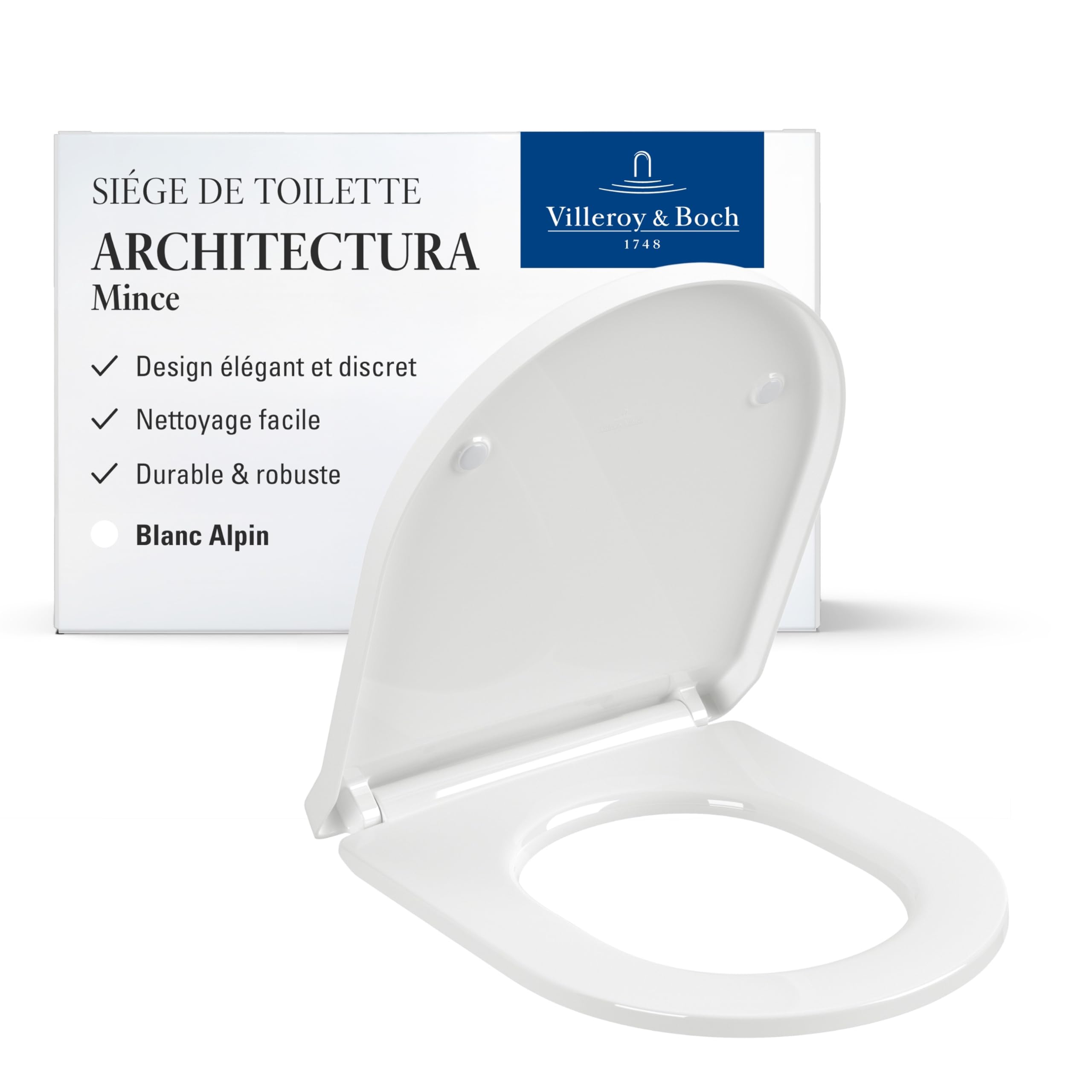 Abattant WC de rechange Villeroy & Boch pour remplacer un couvercle jauni