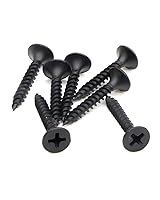 Vista 36 de Tornillos Phillips de cabeza plana #6x1-1/2" para paneles de yeso de rosca fina, tornillo de madera de punta afilada, acero al carbono 1022A