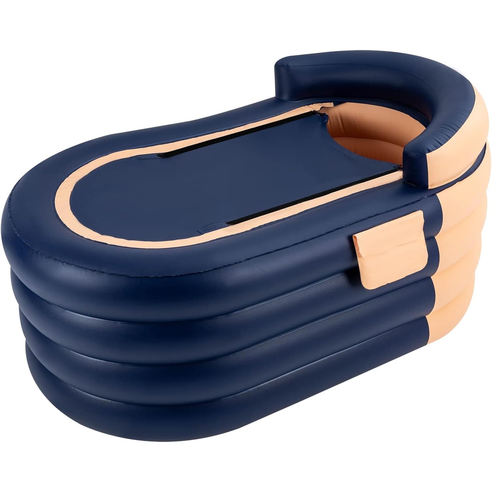 Bañera inflable portátil para adultos, diseño plegable de PVC con bomba de aire, ideal para viajes y vacaciones, cómoda y fácil de usar