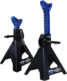 ANTPOWER 3 Ton Double Locking Jack Stands - Heavy Duty Adjustable 11.2-16.8" 6000 lbs Capacity Pair for SUVs & Trucks