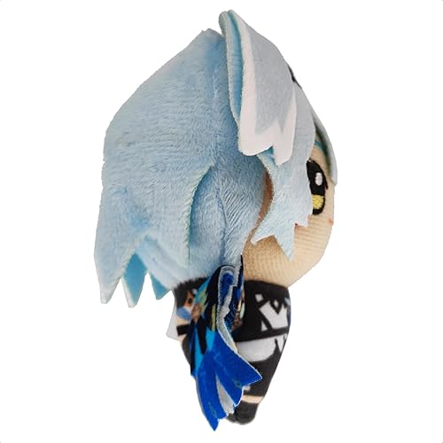 Miniatura 2 de KOOLIYA Figura de impacto de Genshin de tamaño pequeño - Eula (4 pulgadas), llavero de anime, regalo suave para los fanáticos del juego (Eula), Eula