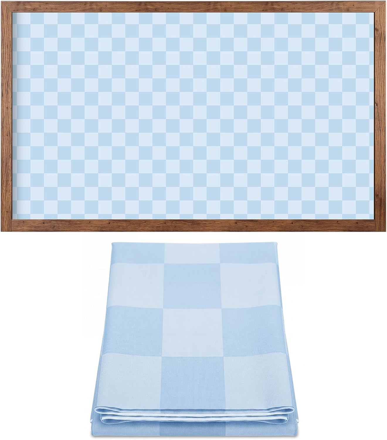 Mindsoft Checkerboard Bulletin Board Paper 48"x107", Blue