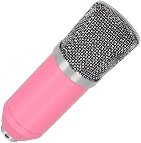 WWAXCC Mikrofoncomputer Mikrofon Kondensator Mikrofon Aufnahme Mikrofon Live Mikrofon Netzwerk K-Song Mikrofon  Pink
