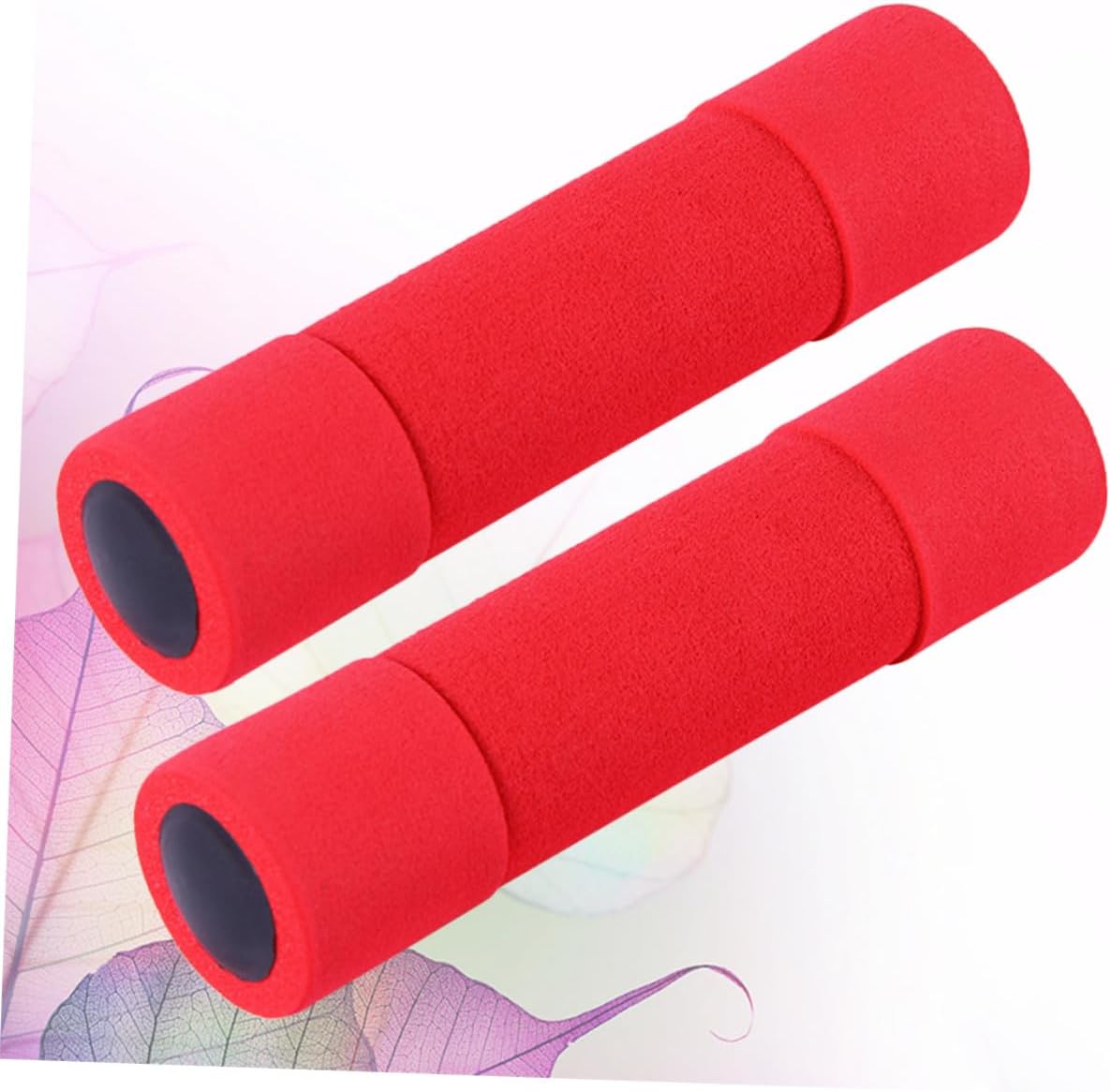 Red Foam Coated Dumbbells 0.5kg Pair – Lightweight Fitness Weights for Women Home Exercise Strength Training Accessories