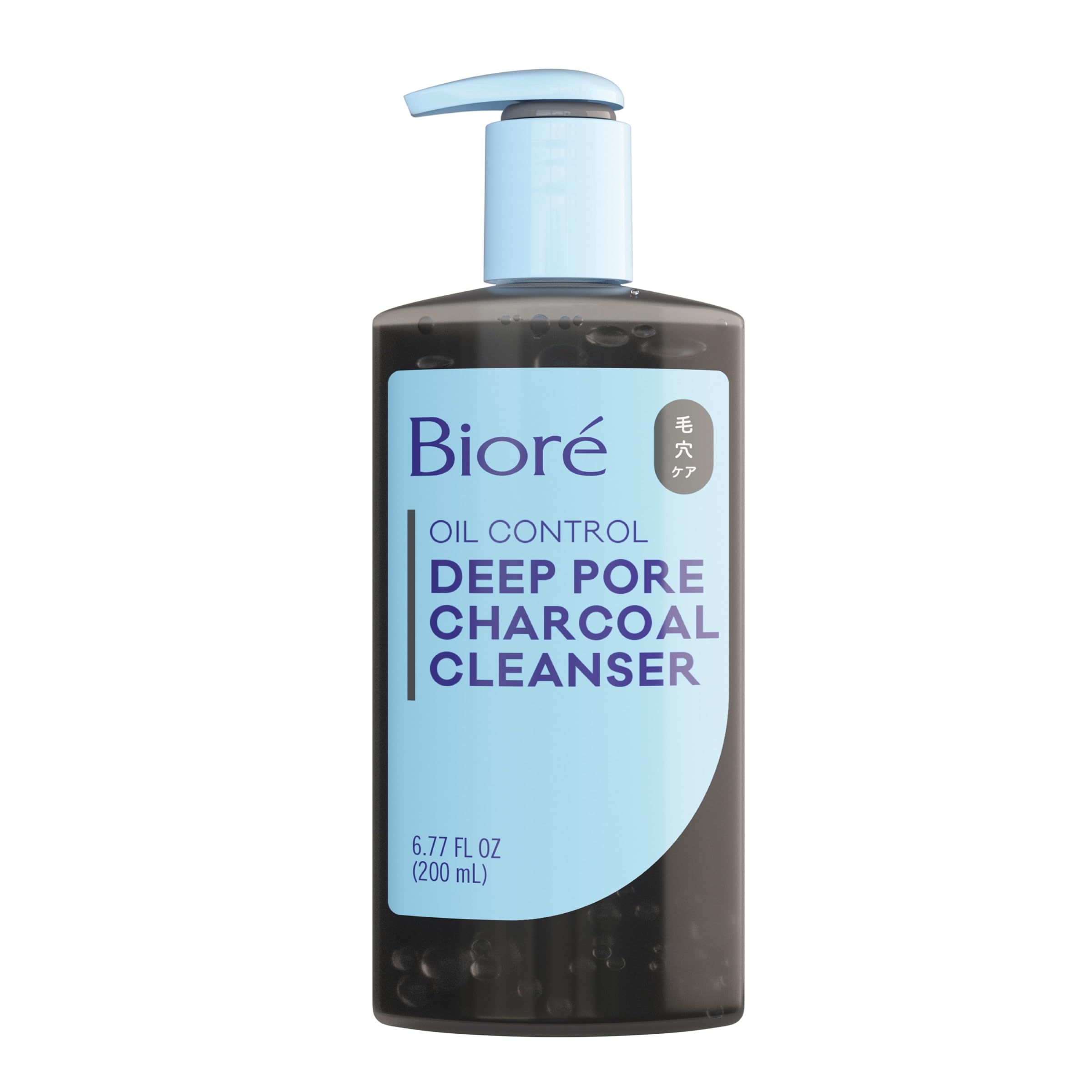 Biore Deep Pore Charcoal Cleanser, 200 ml, Packaging May Vary