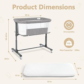 まめきんページ Kinder King 4-in-1 Portable Nursery Center and Bedside Crib