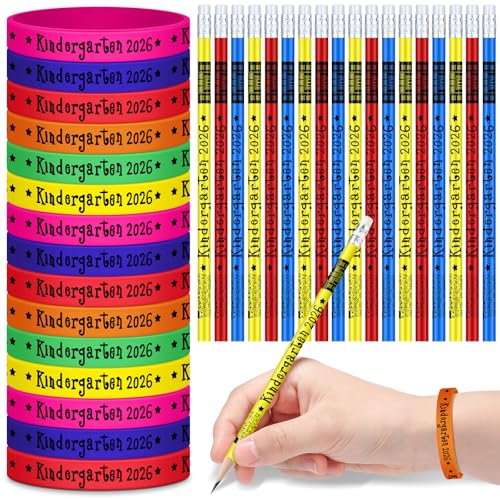 Juego 48 lápices de grafito multicolor con pulseras para jardín miniatura 1