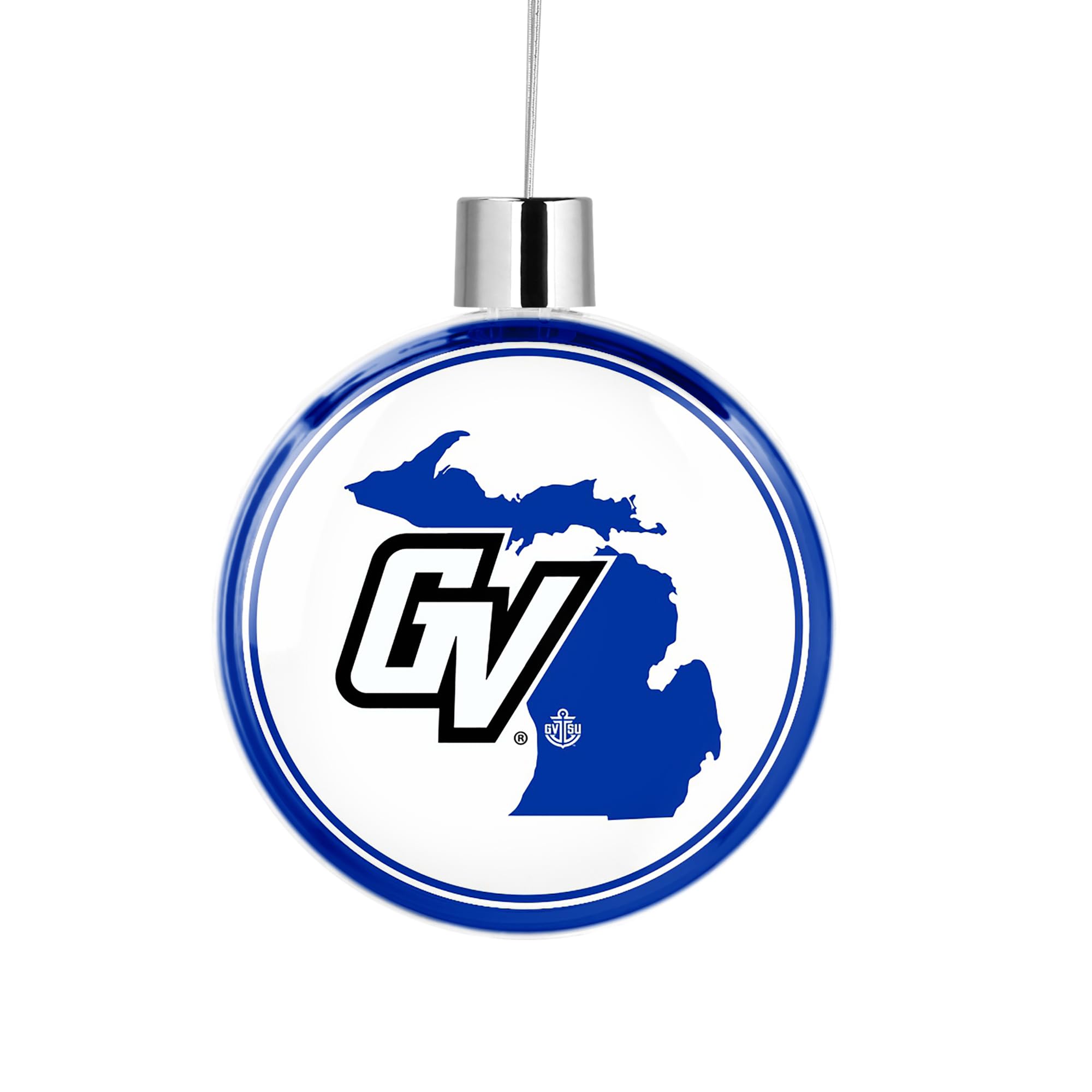Grand Valley State University Round Flat Christmas Tree Ornament Decoration for Tree Party Home Holiday Decor (Grand Valley State University # 1)