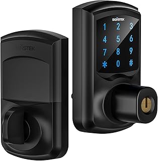 Signstek Keyless Entry Deadbolt Lock, Touchscreen Electronic Keypad Door Deadbolt, Quick Locking, Mute Function, Easy to Install,668D (Matte Black)