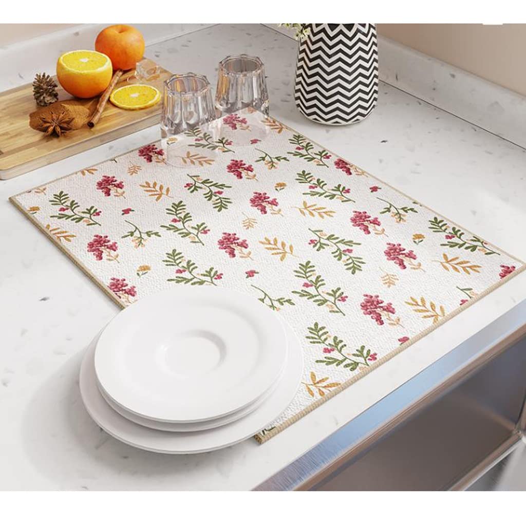 Tappetino drenante for controsoffitto da Cucina Tavolo da tè Lavello Bar Tazze Piatti Isolamento Tappetino for asciugare Terra di diatomee Tappetino Assorbente (Size : 45 * 75cm)