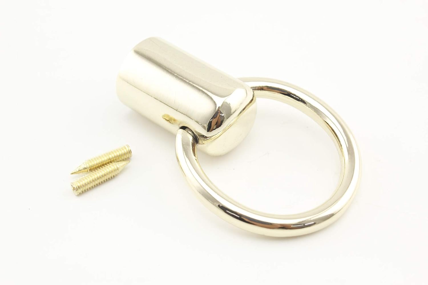 Heavy Duty zinc alloying Tassel Keychain Rope Cord end caps Stopper with Ring for Bag Purse Handles 7/16" / 11mm Light Gold T92