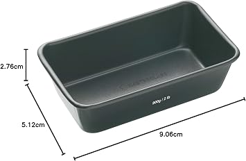 MasterClass 900g/2lb Non-Stick Loaf Tin with PTFE, PFOA and BPA Free Non Stick, Robust 1mm Thick Carbon Steel, for Baking Loaves and Bread, 23x13cm, Sleeved, Grey