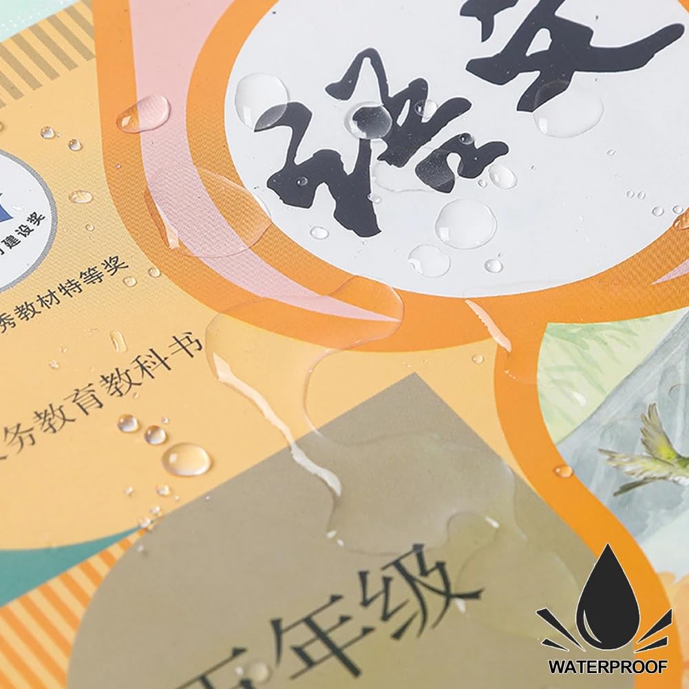 FYCAN 30Pcs Clear Book Storage Cover Self Adhesive Film Waterproof Plastic Sleeve Protective Slipcase for School Office Book Plastic Exercise Book Note Book Film Protector Lightweight -1 4