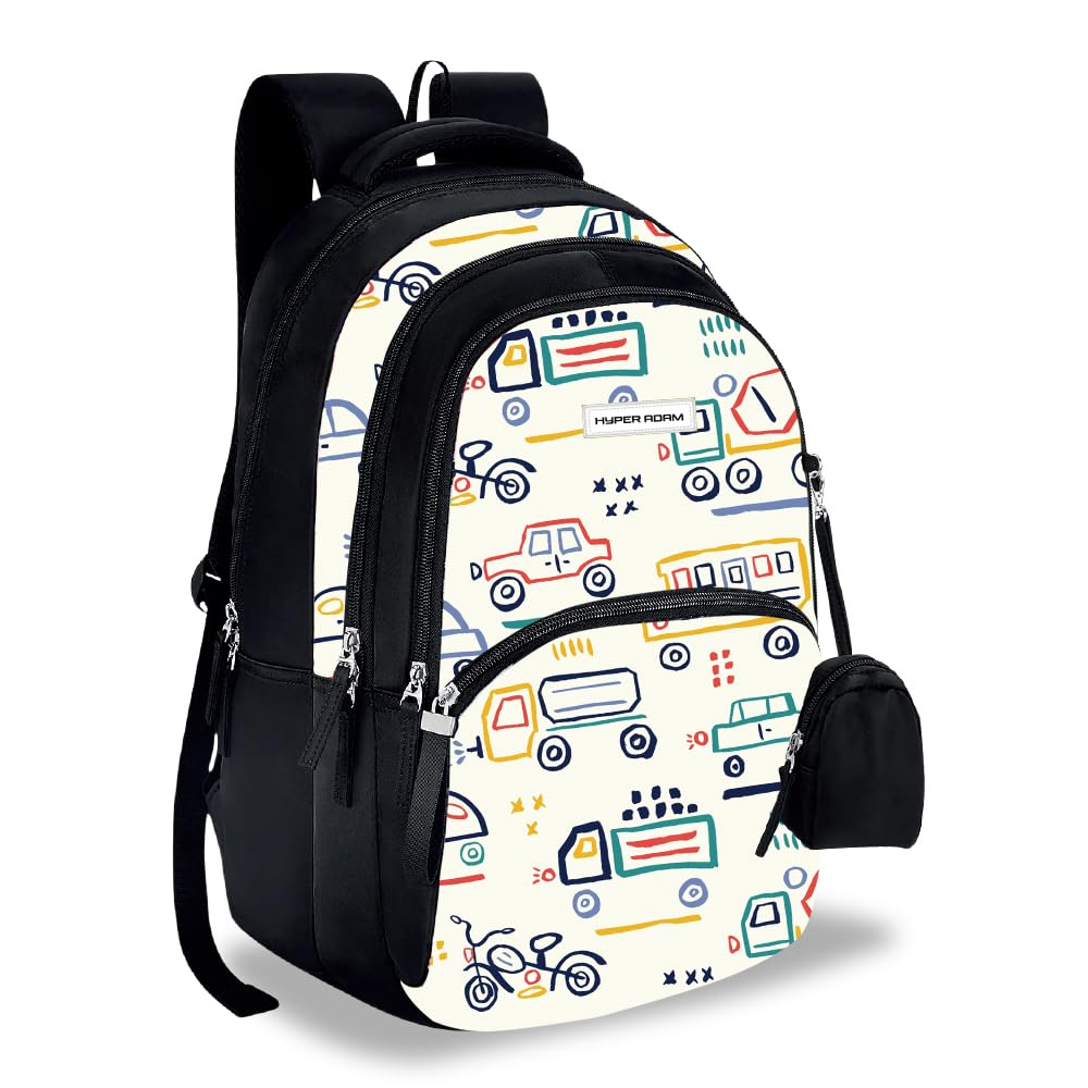 hyper adam 35 L School Bag For Kids | Waterproof Casual Backpack For Boys & Girls | College Bag | Tuition Bag | Traveling Back For Men and Women | With Extra Pouch & 1 Year Warranty-picture-19