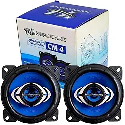 Par Alto Falantes Quadriaxial 4 Pol Azul Hurricane 55W Rms 4 Ohms