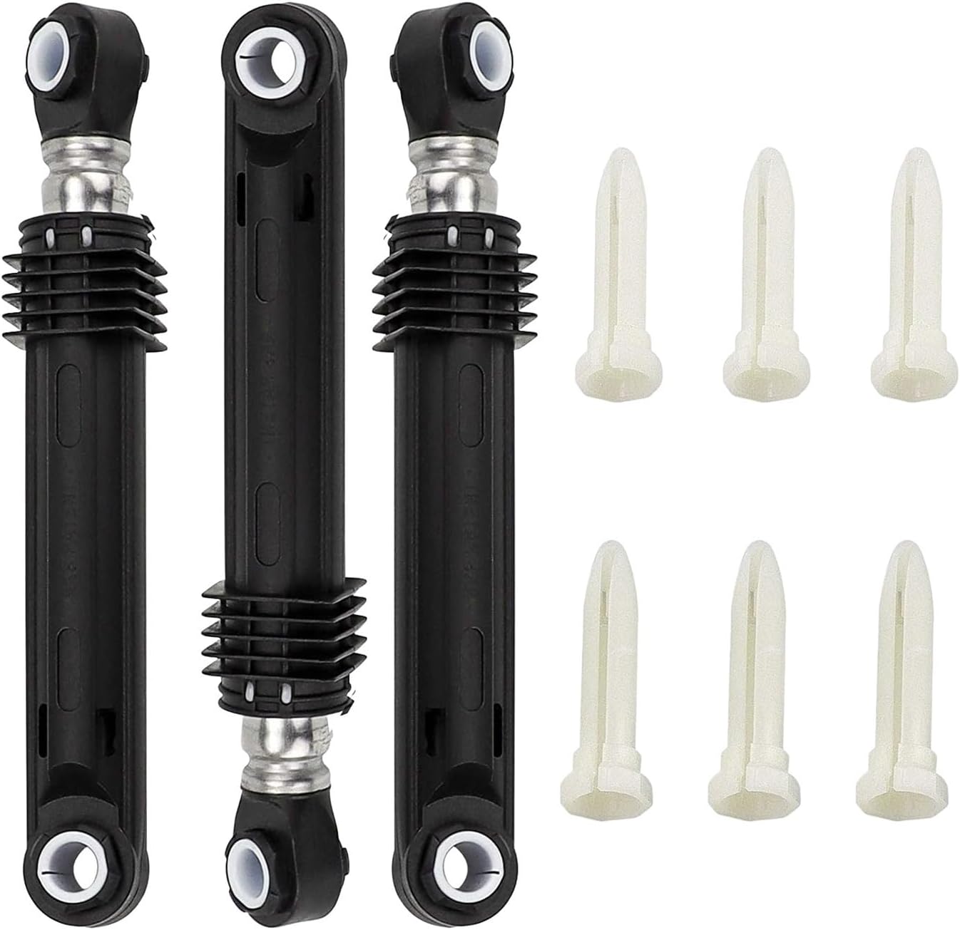 3 Pack Plastic Durable Washing Machine Stable Front Load Reduces Noises Replace Part Shock Absorber Good Workmanship Compatible for LG Washing Machine Model WM2016CW