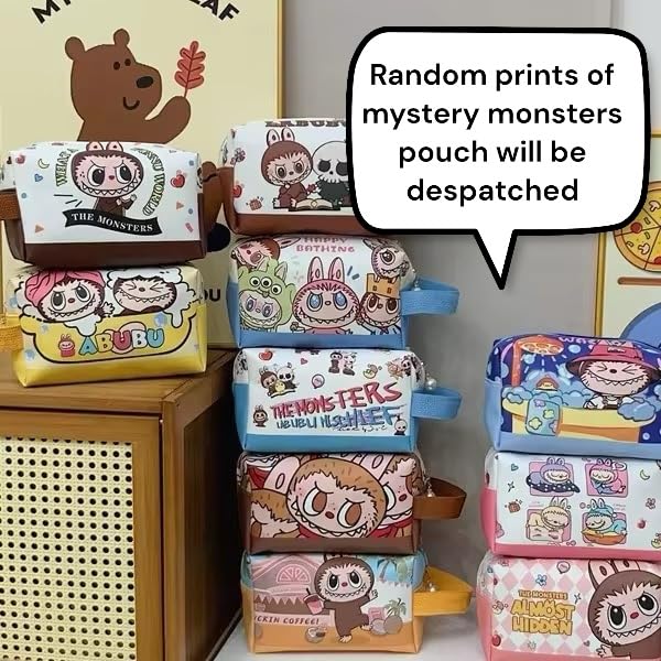 Image of TOOYEP 7 Pcs Monster doll Mystery Gift Combo Set For Girls Kids Unicorn Stationery Set Age 6-8 Years 10-12 I Diary,fur pen, pouch, Eraser, paper soap & pencil (Rainbow Monster Doll)