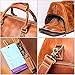 Leathfocus Leather Travel Duffel Bag, Mens Classic Gift Leather Weekend Bag Overnight Full Grain Retro Sport Gym Carry on Luggage YKK Zipper (Brown)
