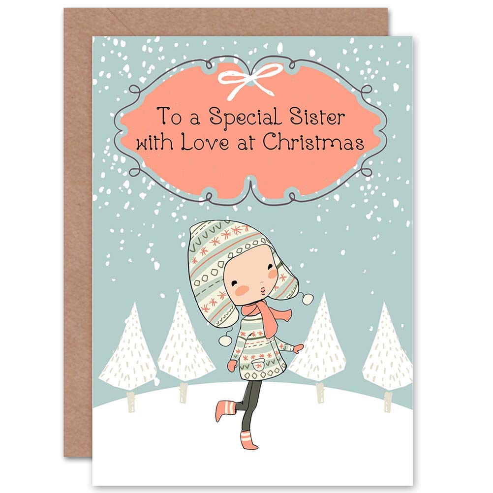 Wee Blue Coo Blue Wee Coo Card Christmas Xmas Family Special Sister Love