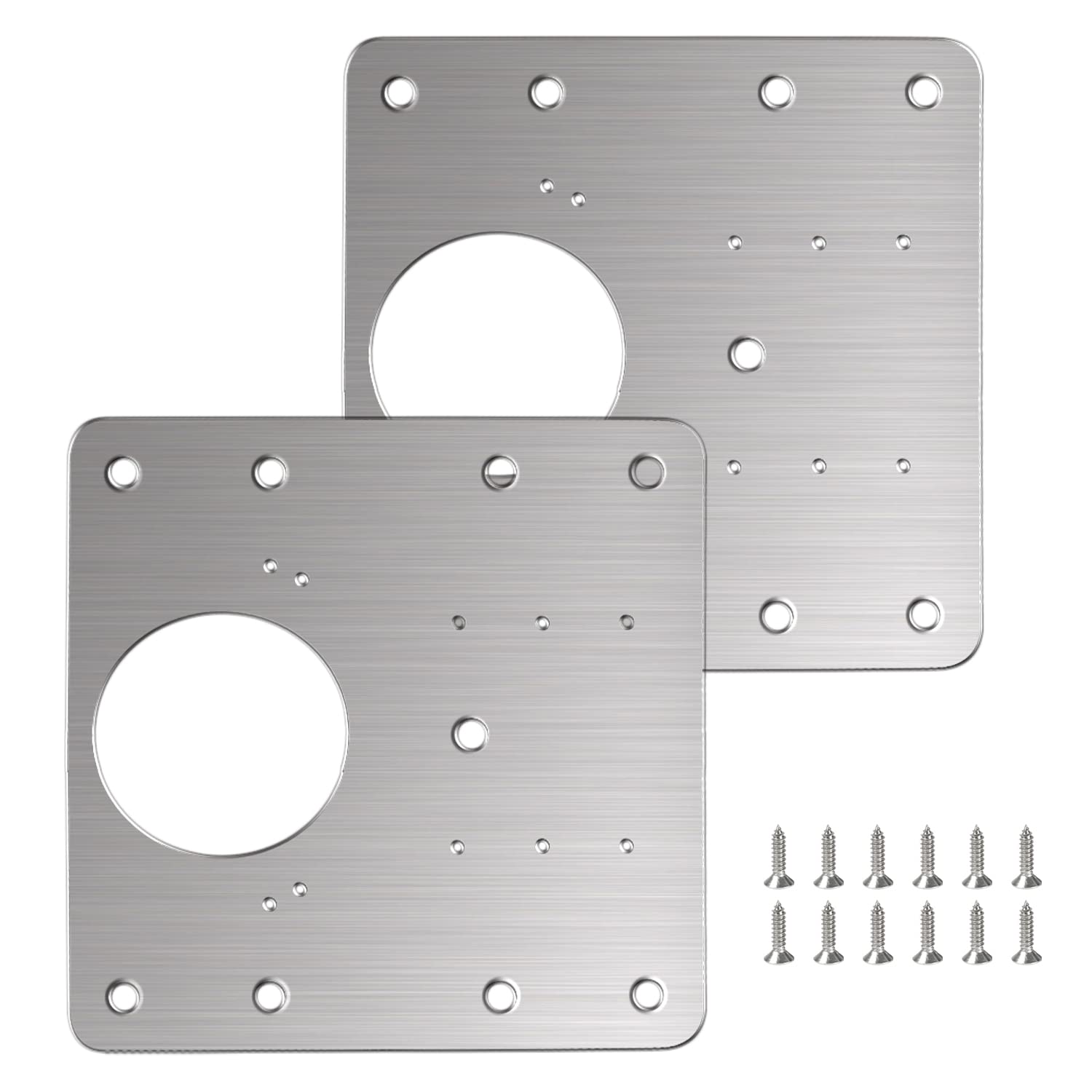 Flintronic 2PCS Hinge Repair Plate, Stainless Steel Hinges Repair Brackets — Amazon image 8
