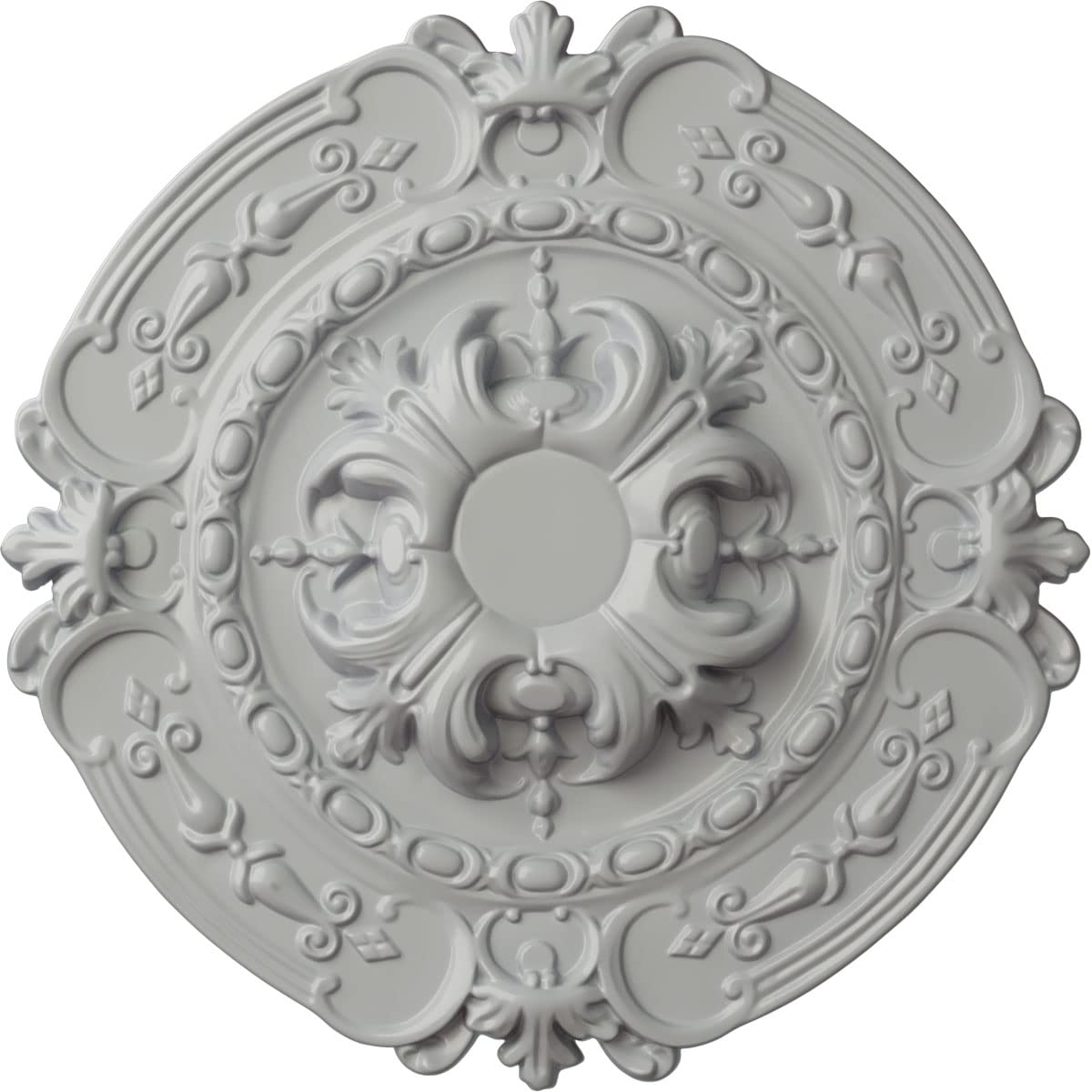Ekena Millwork CM17SOFRFDecorative Ceiling Medallions Modeled After Original Historical Patterns &amp; Designs, Frost