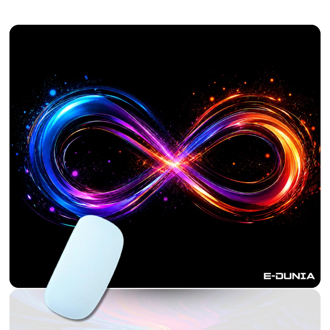 Infinity Gaming Mouse Pad | Premium Non-Slip Rubber Base Mouse Pad with Smooth Speed Surface | Mousepad for Laptop, PC, Computer, Office & Gaming (Infinity Design)-image-32