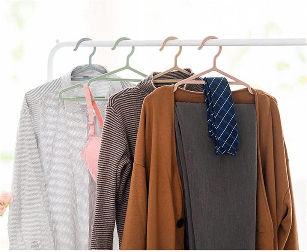 5pcs/Lot Portable Clothes Hangers Non-Slip Hook for Suit Closet Garment Outdoor Drying Rack Clothing Hanger (Color : Beige, Size : Mcode) (Blue Mcode)