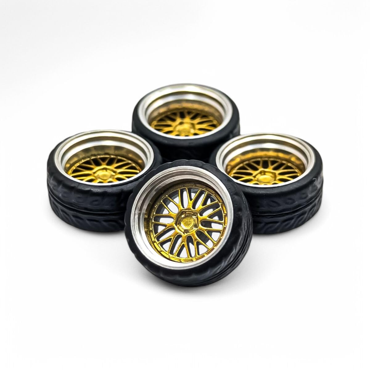 1/64　セルシオ改　UCF10　SSRメッシュ　ブラック　アルミ製　深リム Amazon | 1/10 旧車向け 激深リム ゴールドメッシュホイール4本