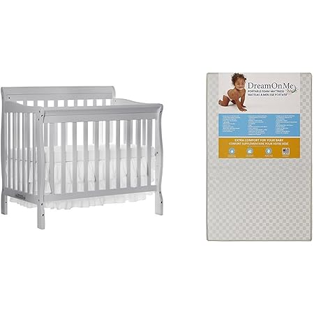 grey portable crib