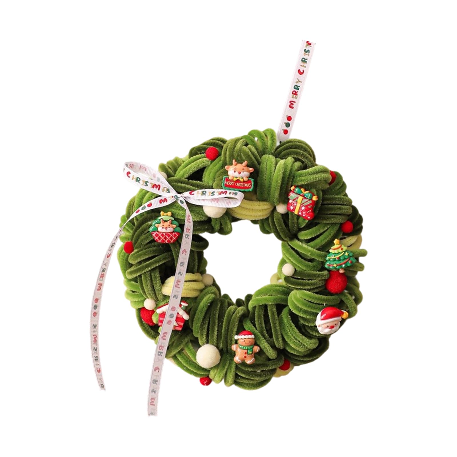Elnwnnkc D Bendable Christmas Tree Wreath Hanging Ornament Indoor Outdoor Oor Hanger Ecoration For Family Easy Install Oor Ecoration