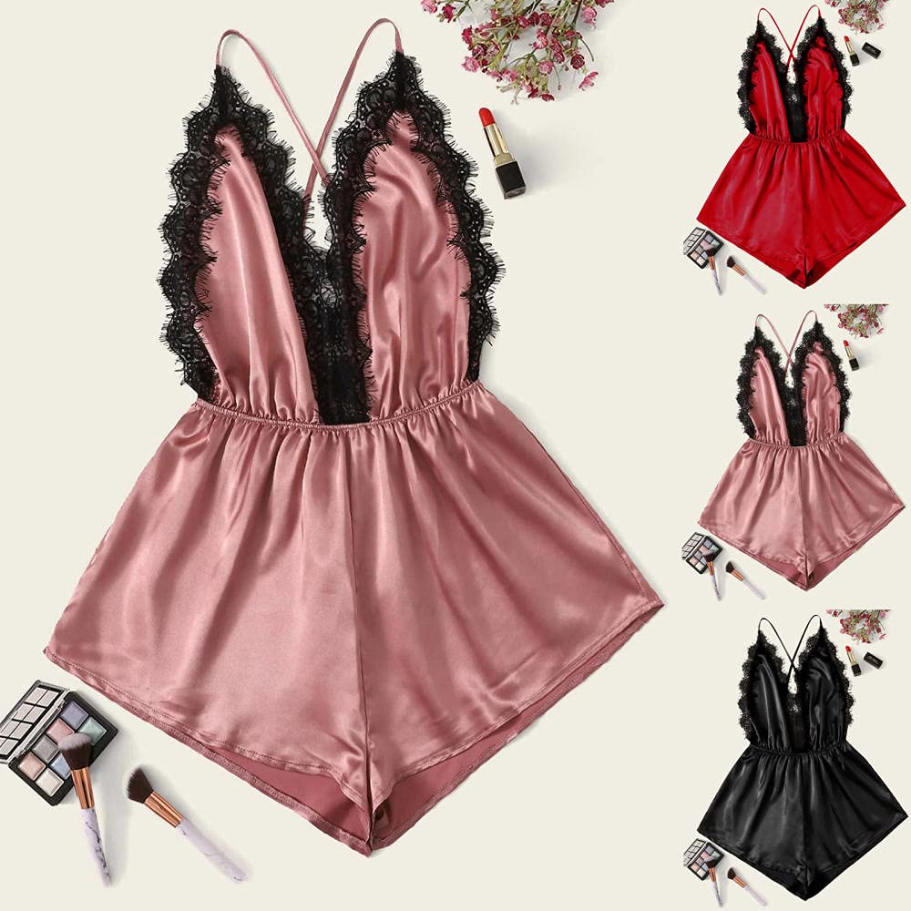 Costumi per Adulti Camicia da Notte Sexy Lingerie da Donna Indumenti da Notte Donna Camicia da Notte in Raso di Seta Abito da Notte in Rete