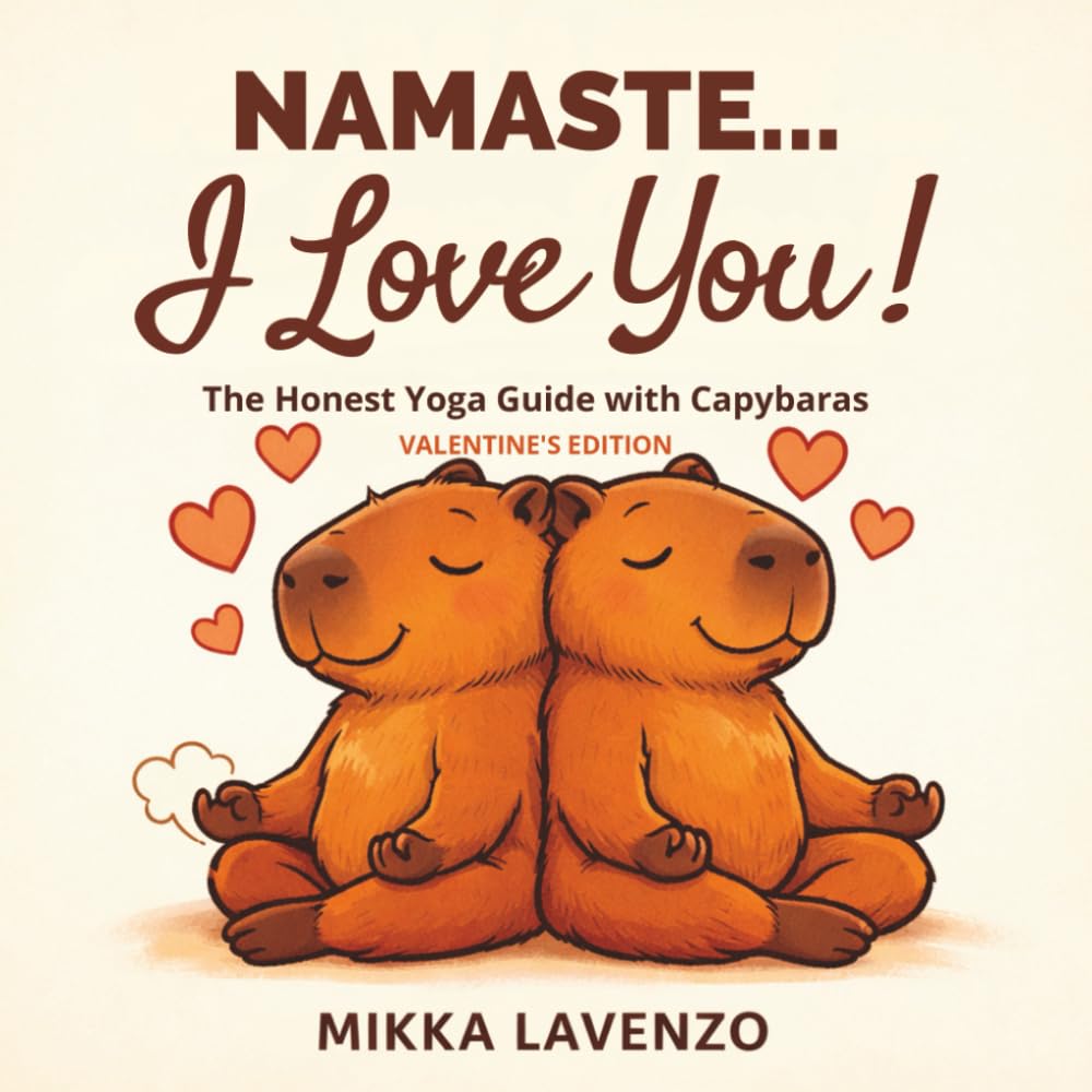 Namaste... I love you! The honest yoga guide with capybaras: Humorous yoga book for couples about love, relationships, and communication—an original ... date nights, featuring funny illustrations.