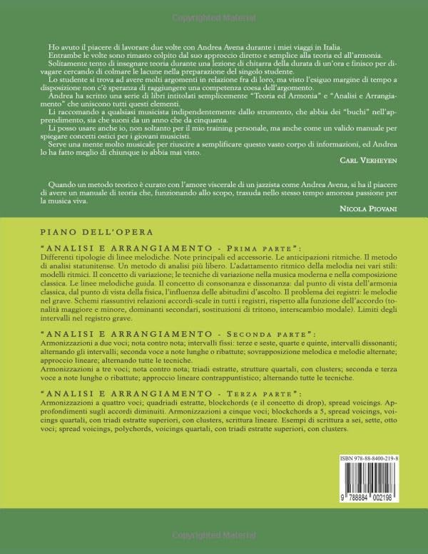 Armonizzazioni a 2 e a 3 voci le manuel idéal d'analyse et arrangement au piano