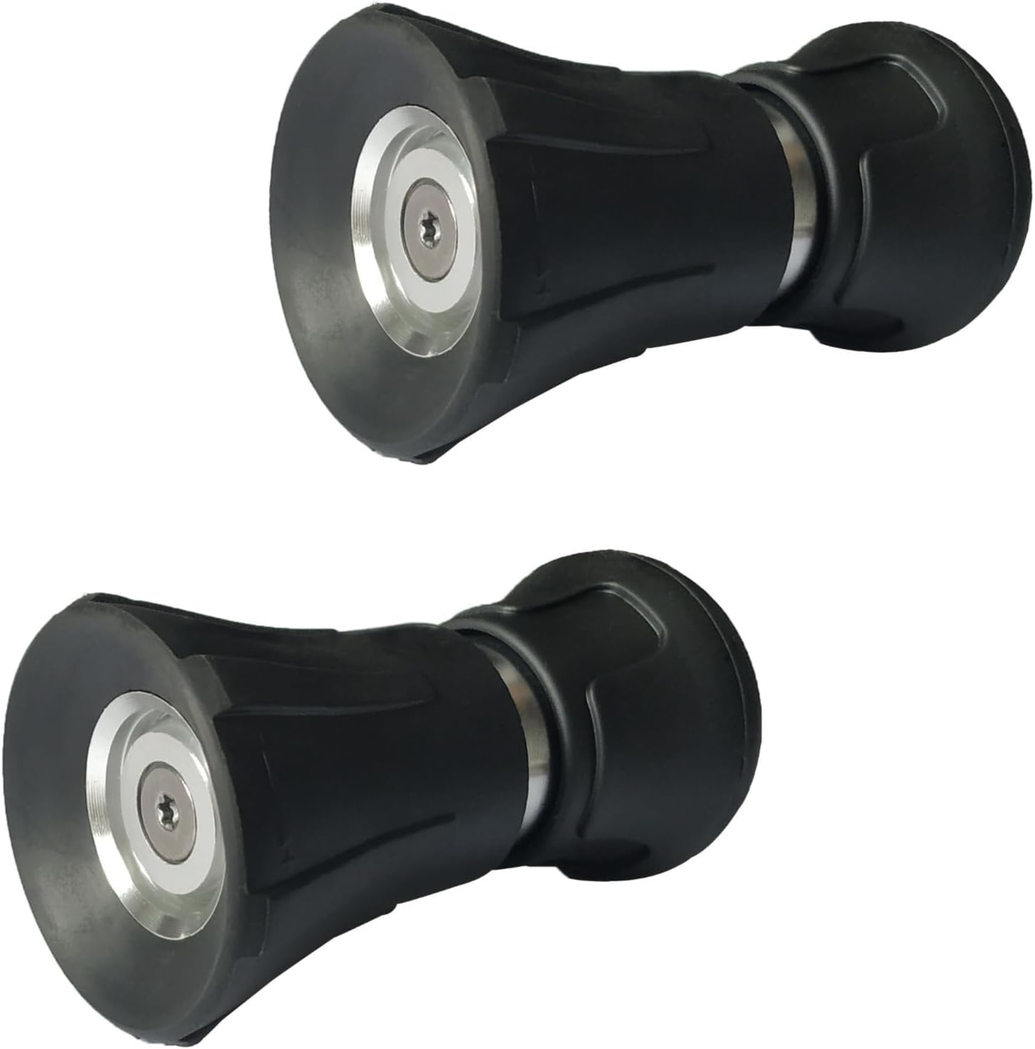 2 Pack Heavy Duty Fireman Style Hose Nozzle - Fits All Standard Garden Hoses - High Pressure Sprayer Nozzle to Wash Your Car or Water Your Garden – Leak Proof (Black)