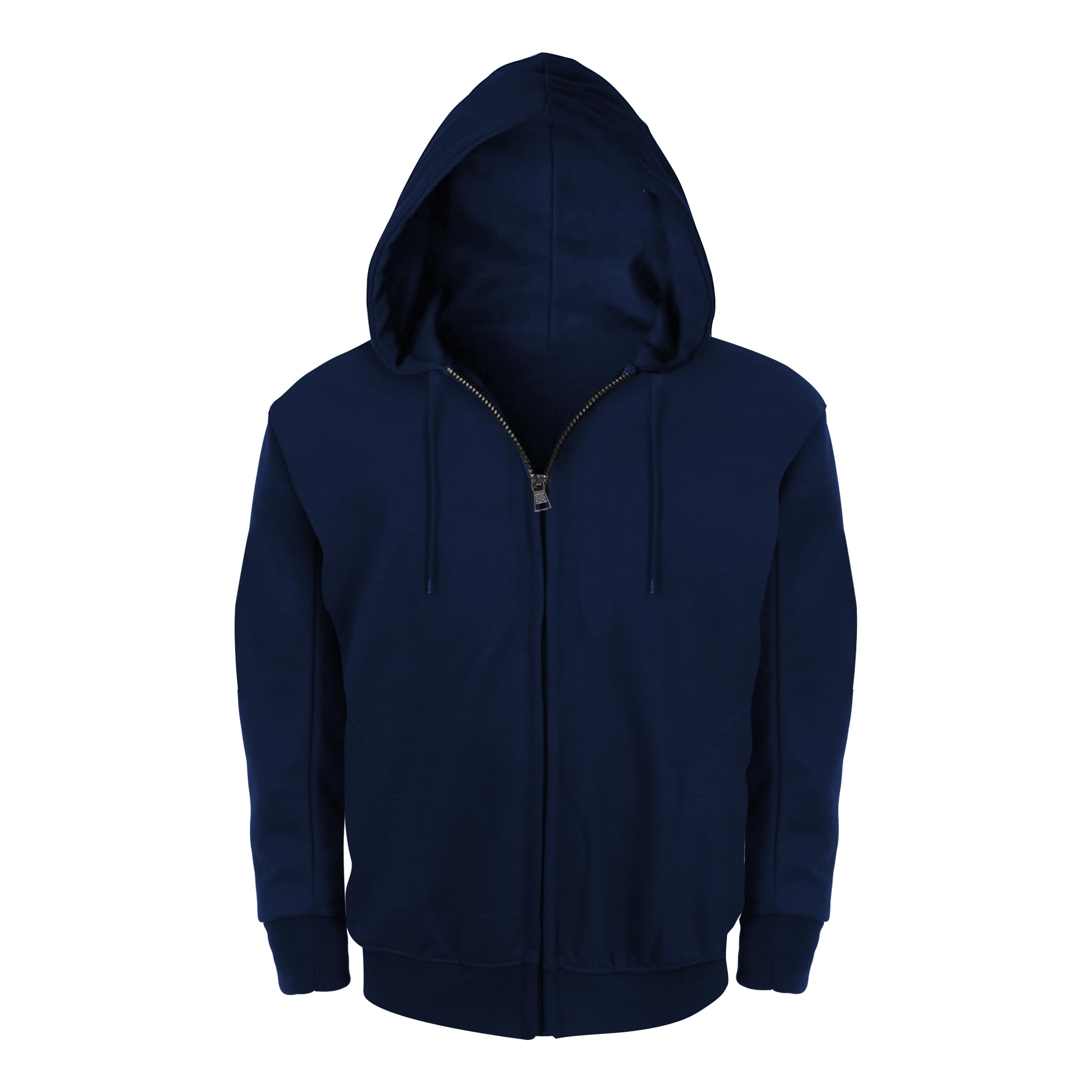 Whitearth Unisex-Child Hooded Neck Sweatshirt Soft Brushed Fleece Zip-Up Hoodie Winter Jacket for Boys and Girls-image-9