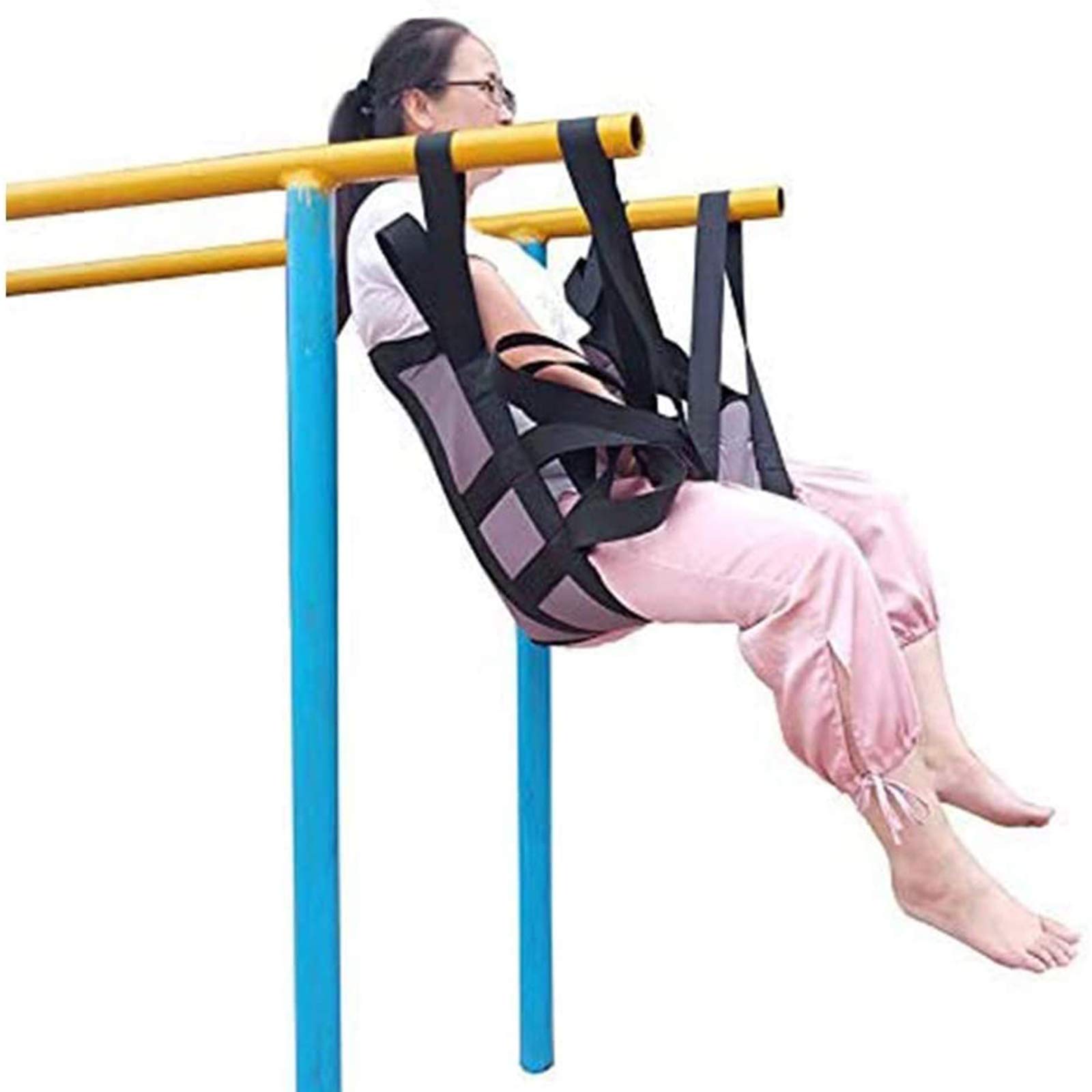 Lève-Patient pour Élingue De Toilette, Ceinture De Transfert pour Une Personne pour Transporter Les Escaliers vers Le Lit, Fauteuil Roulant, Chaise, Voiture,Noir