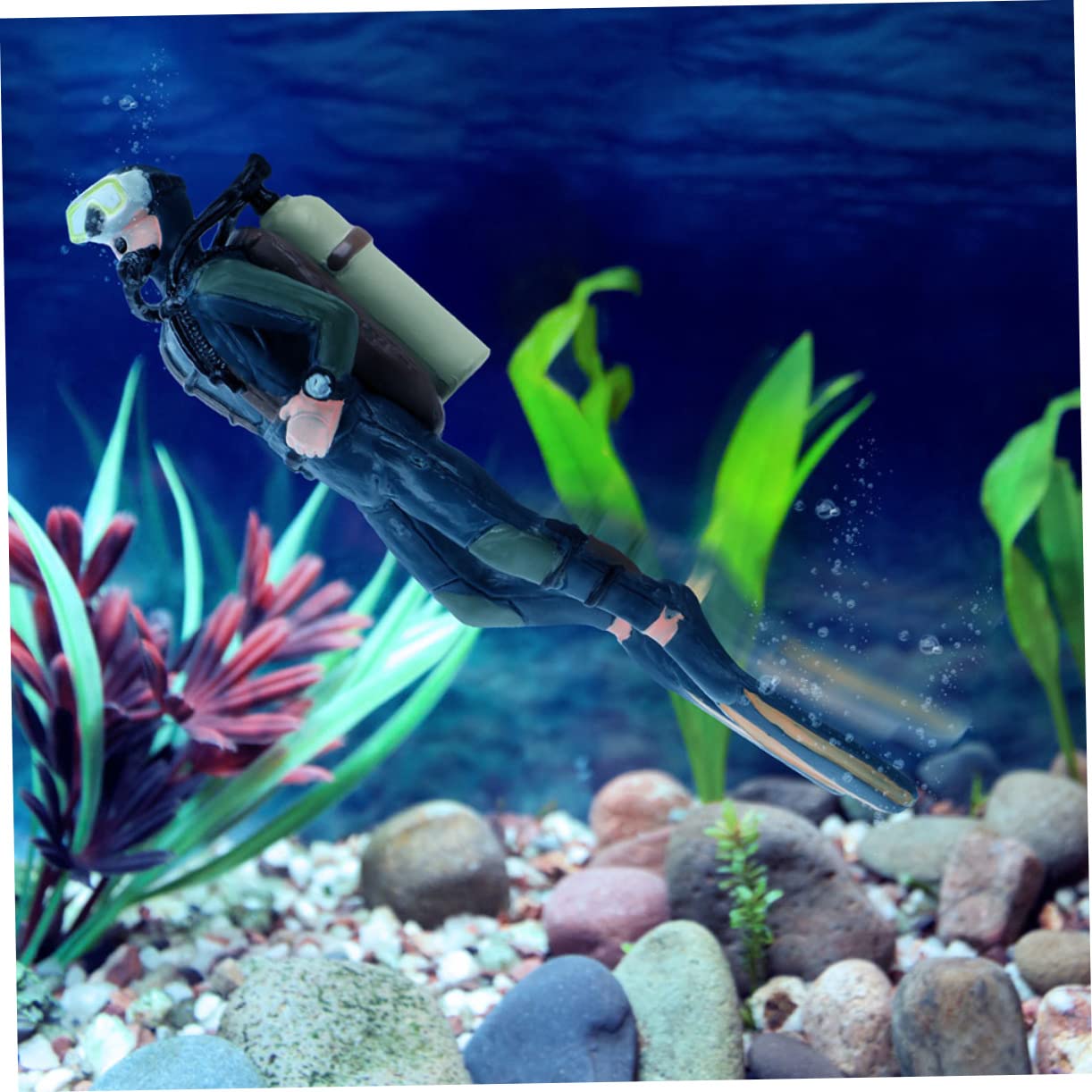 Beaupretty 6 Pièces Plongeur D'aquarium Accessoires D'aquarium Décorations Flottantes pour Aquariums Mini Nageurs Décorations D'aquarium Grand Figurines De Plongeur Animaux Mobile Plastique