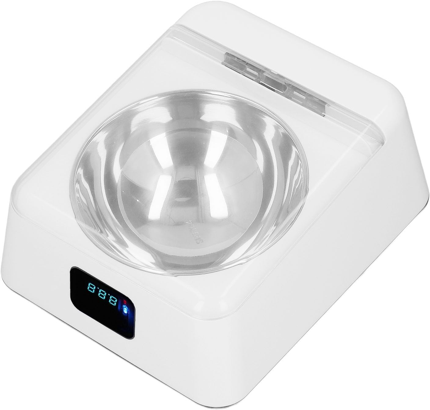 Pet Smart Feeder, Induction Lid Opening Dog Cat Feeding Bowl Rechargeable, 0.5 to 1M Sensing Distance Automatic Watering Bowl for Small Medium Pet