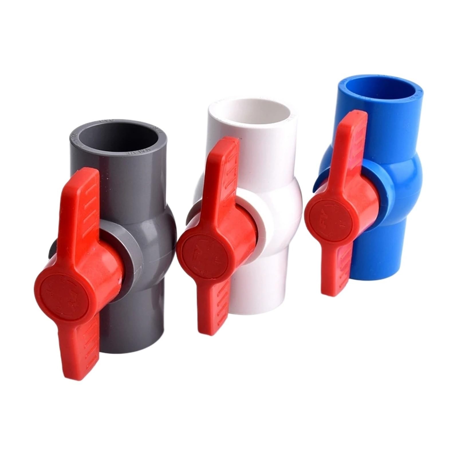 1 Szt. Płaski Zawór Kulowy Złączka Rurowa Pcv Adapter Złącza Do Podlewania Nawadnianie Ogrodu Akwarium Wspólne ID 20~110mm(Grey Color,Inner dia 63mm)