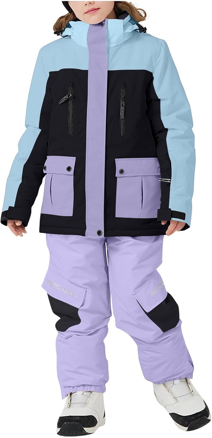Ski Suit For Boys Girls Kids Snow Jacket And Pants Set Waterproof Windproof Insulated Snowboarding Outfit Snowsuit