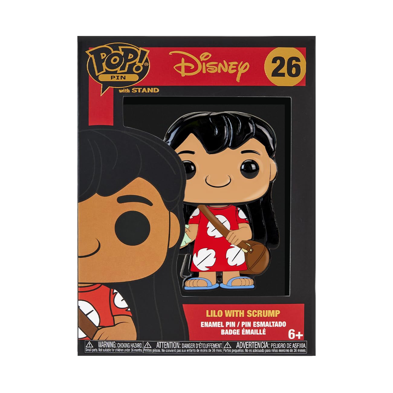 Funko - Pins Pop Disney - Lilo And Stitch Lilo With Scrump 9cm - 0671803485464