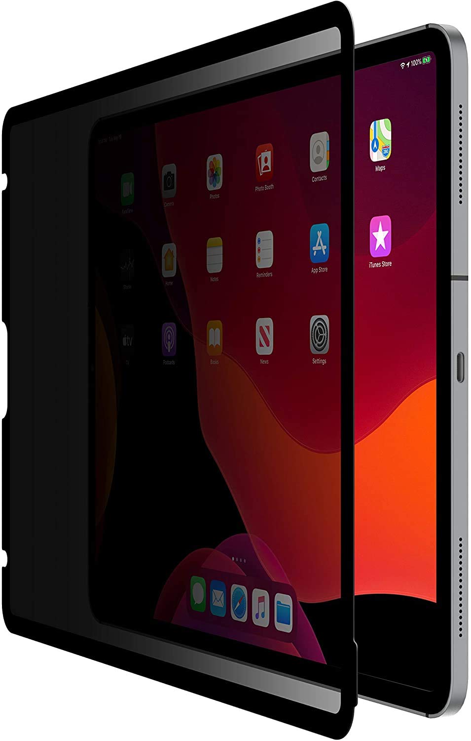 Belkin OVA011zz - Protector de pantalla ScreenForce TruePrivacy para iPad Pro 12.9 (protección de pantalla y privacidad extraíble y reutilizable), Negro