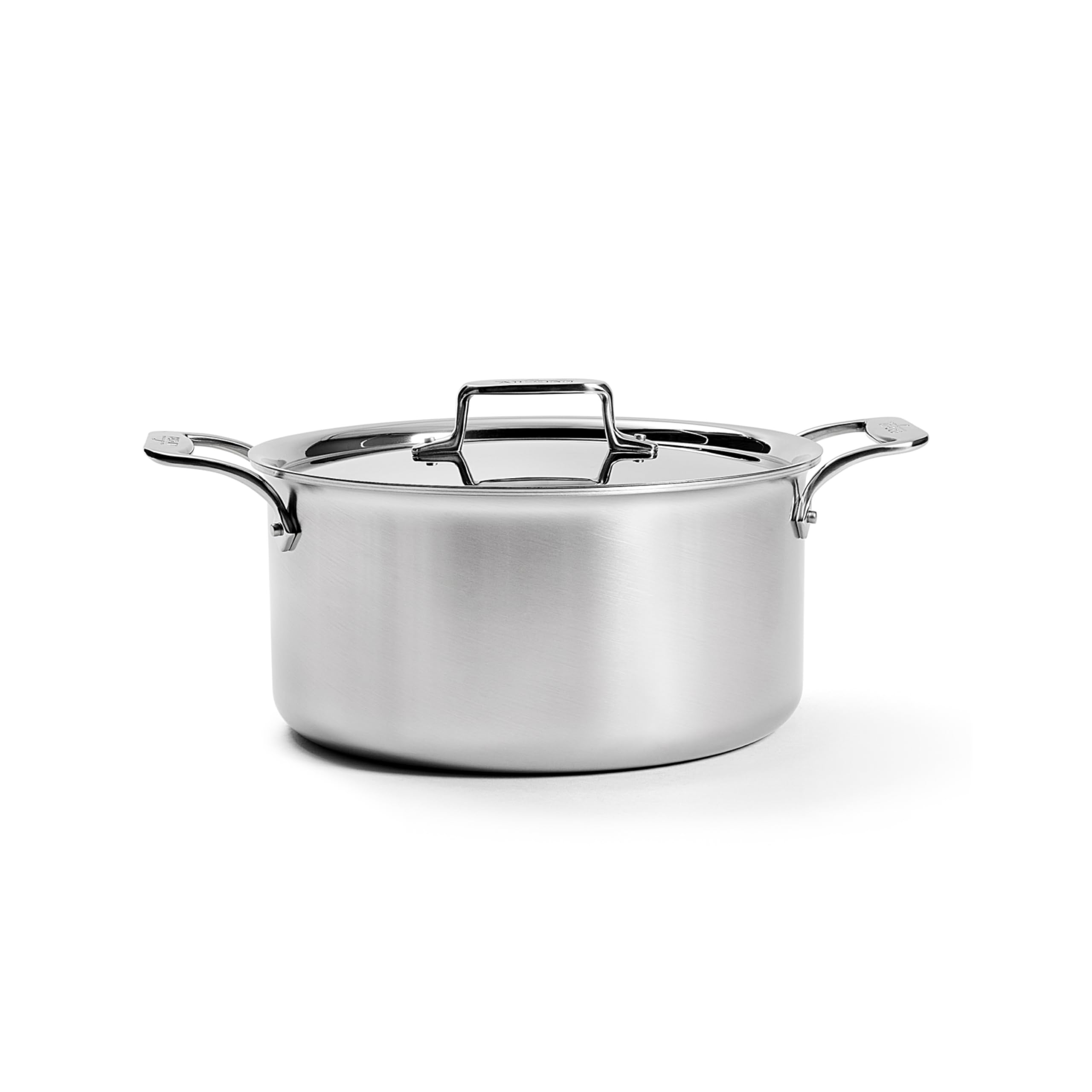 All-Clad BD55508 D5 Brushed 18/10 Stainless Steel 5-Ply Bonded Dishwasher Safe Stockpot Cookware, 8-Quart, Silver