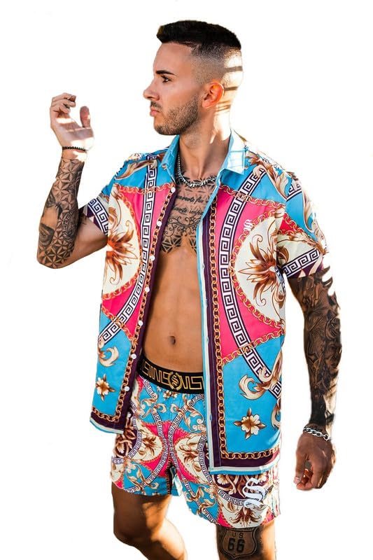 Fabulous Polyester Shirt with Shorts Combo Set for Men-image-12