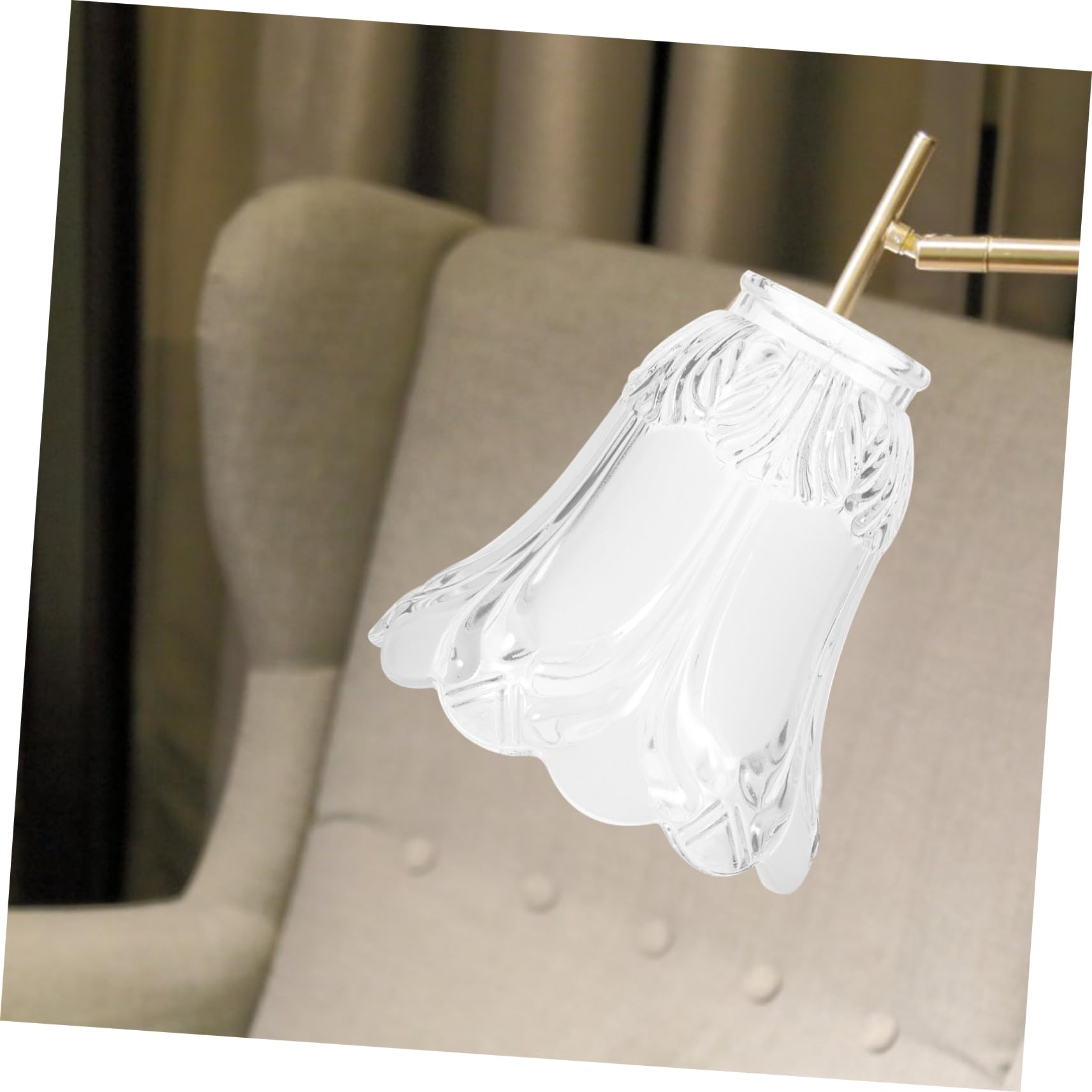 iplusmile Paralumi Leggeri e Decorativi in Vetro di Ricambio a Forma di Campana 4 Pezzi per Lampadari e Lampade da Parete per Arredamento Casa