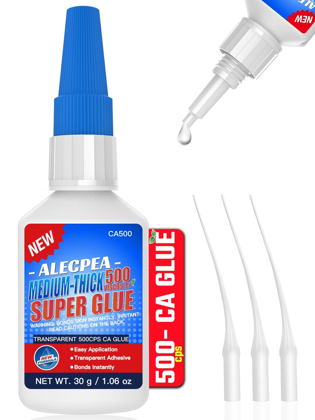 ALECPEA Medium CA Glue, 30g, for Woodworking