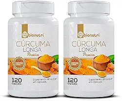 Kit 2x Cúrcuma Açafrão Tumérico 120 Cápsula Açafrão Índia - Bionutri