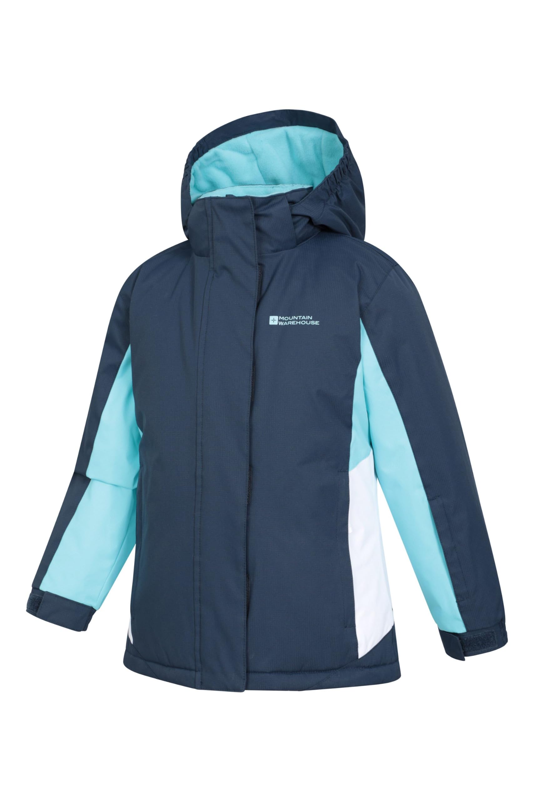 Mountain Warehouse Veste de Ski Honey Enfants - Résistante à la Neige, Poignets réglables, Doublure Polaire, Jupe Pare-Neige intégrée -Parfaite pour Tenir Chaud en Hiver
