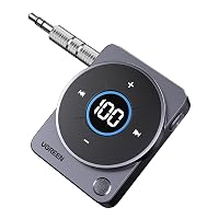 UGREEN Ricevitore Bluetooth 5.4 Adattatore Jack 3.5mm Aux Auto Audio Pulsante Multifunzione