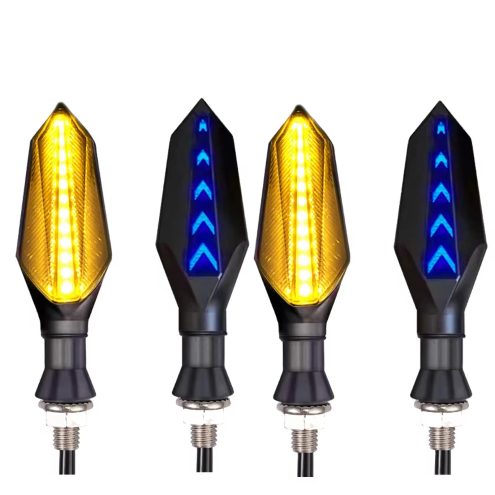 Luci Di Direzione Universali Per Motociclette Luci Di Marcia Luci Di Segnalazione Luci Di Avvertimento Accessori Universali Per Luci Di Direzione Per Motociclette Indicatori Moto(4pcs)